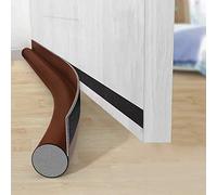 AiQIu Burlete Puerta Entrada, Bloqueadores Burletes Para Puertas, Prueba de Sonido, Reduce Ruido, Mantiene Calor Dentro y Fuera del Frío, Para Puertas Interiores y Exteriores, Marrón