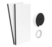 Air Conditioner Window Seal Kit | 17x9 Inch 2 Piece Sound Absorbing High-Density - Window AC Side Foam Block Kit | for Home Office Apartment Bedroom Warehouse Workshop