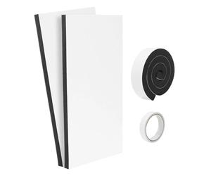 Air Conditioner Window Seal Kit | 17x9 Inch 2 Piece Sound Absorbing High-Density - Window AC Side Foam Block Kit | for Home Office Apartment Bedroom Warehouse Workshop