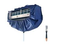 Air Conditioning Cover Washing Cover Wall Mounted Air Conditioner Cleaning Waterproof Protective Dust Cover With Tightening Belt(C-S-3-brush)