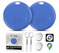 Air Tracker Android, 2 PCS Smart Tracker Localizador Llaves Compatible con Encuentra Dispositivo (Solo Android), Bluetooth Tracker Tag Compatible para Cartera, Llaves, Mochilas