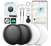 Air Tracker Android 4 Pack Smart Tracker Tag Keyfinder Key Finder Compatible con Google Find Hub APP (Android SOLAMENTE), Bluetooth Tracker Tag para equipaje, maleta, paquete