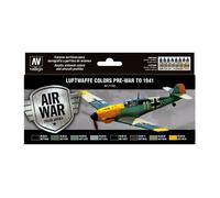 AIR WAR: COLORES LUFTWAFFE PRE-GUERRA - 1941 (8 botes x 17 ml) - Acrylicos Vallejo 71165