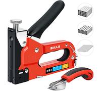 AIRAJ Grapadora Manual 3 en 1,Contiene 2500 Grapas Fuertes,Probado por TÜV GS,con Bloqueo de Seguridad,Removedor de Uñas Gratis,Pistola de Grapas con Clavadora