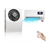 Aire acondicionado de 12 V para camión, furgoneta, 10000 BTU, mini aire acondicionado eléctrico split de 12 V, unidad de CA de 12 voltios para camiones articulados, autocaravanas, grúas, tractores