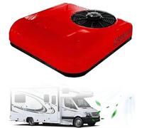 Aire acondicionado de caravana de 12 V/24 V, unidad de techo CC para RV, camión, autobús, excavadora, vehículos agrícolas y de construcción, sin consumo de combustible, color blanco
