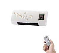 Aire acondicionado de pared 3 en 1 sin ventana - Sistema split portátil sin conductos con ventilador sin aspas y control remoto, refrigeración ultra silenciosa para dormitorio, fácil instalación, 12
