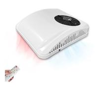 Aire acondicionado eléctrico de 12 V para estacionamiento en la azotea RV 8800BTU DC aire acondicionado 12 voltios CA unidad para caravana, autocaravana, caravana, barco, remolques, calefacción y