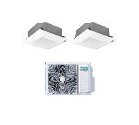 Aire acondicionado Hisense dual split inverter cassette 9000+12000 con control remoto R-32 - Nuevo