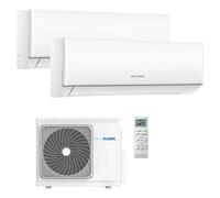Aire acondicionado Inverter 2x1 (2.600 W - 3.200 W, 2.800 W - 3.600 W, 16 m² - 25 m², Blanco)