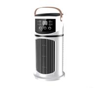 Aire acondicionado portátil 4 en 1 con refrigeración, deshumidificación y modo de sueño silencioso, enfriador de aire compacto con temporizador de 24 h para oficina y camping, color blanco