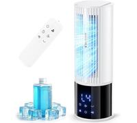 Aire acondicionado portátil 6 en 1, enfriador de aire con 3 velocidades, modo turbo, modo noche, función de nebulización y temporizador (1-8 horas), oscilación de 45°/90°, ideal para el hogar y la ofi