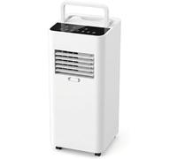 Aire Acondicionado Portátil 7000 BTU, Enfriamiento Rápido para Habitaciones hasta 28m², Deshumidificador Ventilador, Modo Noche 30dB, Temporizador 24H, Kit de V