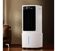 Aire Acondicionado Portátil con Depósito Extraíble de 12L, 3 Velocidades, Enfriador de Aire con Mando a Distancia, Temporizador 1-12h, Climatizador Portátil Silencioso para Dormitorio y Cocina