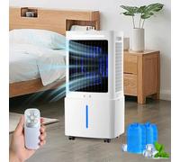 Aire Acondicionado Portátil con Depósito Extraíble de 25L, 3 Velocidades, Enfriador de Aire con Mando a Distancia, Temporizador 1-12h, Climatizador Portátil Silencioso para Dormitorio y Cocina