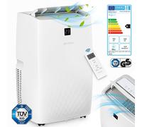 Aire acondicionado portátil de 12000 BTU/h (3.500 vatios) - Aparato de aire acondicionado móvil 4 en 1 con Wi-Fi/aplicación, sistema monobloque, refrigerante - Incluye mando a distancia, temporizador 