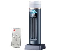 Aire Acondicionado portátil, Enfriador de Aire 3 en 1 con 6 velocidades de Viento, Tanque de Agua de 100 ml, Temporizador de 1-6 Horas, pequeño Ventilador de refrigeración para el hogar, Oficina,