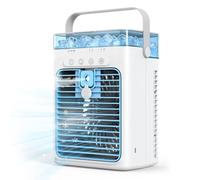 Aire acondicionado portátil, enfriador de aire evaporativo personal, ventilador de CA pequeño de 3 velocidades, apagado automático de 8 horas, mini aire acondicionado, ventilador de refrigeración para
