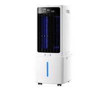 Aire Acondicionado Portátil Enfriador de Aire Portátil 12L con Agua Climatizador Evaporativo Portátil Oscilación 60°3 Velocidades Ruedas multidireccionales Ventilador de Enfriamiento para Hogar