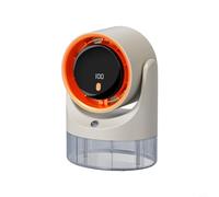 Aire acondicionado portátil pequeño dispositivo de refrigeración personal con 100 velocidades, tanque de agua de 450 ml, recargable por USB para dormitorio, oficina, escritorio, viajes (blanco)