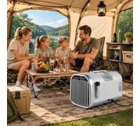Aire acondicionado portátil sin unidad exterior 4100-5100 BTU, bajo consumo 240W/400W, refrigeración eficiente 8-10m², ideal para dormitorio, oficina, tienda de campaña y caravana White-V8pro24V
