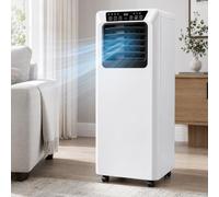 Aire Acondicionado Portátil, Unidad de Compresor 3 en 1 con Refrigeración,Temperatura Ajustable de 16 a 30 °C, 3 Velocidades, Mando a Distancia y Temporizador de 24 Horas 9000BTU