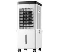 Aire Acondicionado portátil, Ventilador de refrigeración humidificador móvil, Tanque de Agua de 15 L, 3 Modos y velocidades, oscilación de 90°, Temporizador de 7,5 Horas, Control Remoto, Enfriador