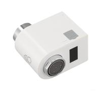 Aireador automático de grifo con sensor sin contacto, ahorro de agua, a prueba de salpicaduras, adaptador de flujo para cocina, baño, grifos de arco alto, color blanco (A)
