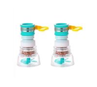 Aireador De Grifo De Cocina Extensor de grifo multifunción: cabezal rociador antisalpicaduras con filtro agua, adaptador universal for fregadero cocina for una fácil instalación(2pcs blue)