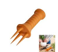 Aireador de Suelo Manual para Césped, Aireador de Jardín Robusto con 3 Puntas, Mango Ergonómico para Adultos, Ideal para el Cuidado del Césped y la Salud del Suelo, Fácil de Usar Sin Electricidad
