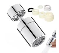 Aireador Grifo Cocina Apto 360° Giratorio Atomizador Grifo Adaptador Grifo Cocina Con 2 Modos de Pulverización, Compatible con Roscas Macho M22 y M24, Ahorro de Agua