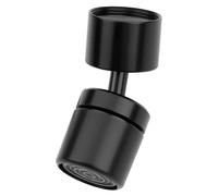 Aireador Grifo Cocina Rotativo a 360°, Boquilla Grifo Cocina Universal Para Grifos M22, Atomizador Grifo Ahorra Agua, Adaptador Grifo para Bañ y Cocina, Envío aleatorio en negro y plateado