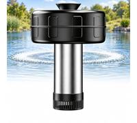 Aireador Para Fuente De Estanque Con Cable Alimentación De 15 M, Interruptor Temporizador Y 2 Boquillas, Bomba Flotante Para Fuente De Estanque, Chorro De Agua Ajustable, Evita Obstrucciones