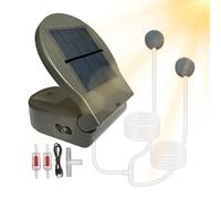 Aireador Solar De Estanque - 2600mAh Portátil 3 Modos ABS | Bomba De Oxígeno con Clip Trasero Kit Difusor Aire | Oxigenador Acuario Pecera Hidroponía Exterior Pesca Patio
