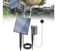 Aireador solar para estanque con bomba de aire, 2,5 W, aireador de estanque alimentado por energía solar con piedras de burbujas de aire, bomba de aire solar para jardín, pecera, piscina al aire libre
