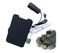 Aireador solar para estanques, 1 paquete, carga solar y USB, batería de 72 horas de duración, bomba de oxígeno silenciosa para acuarios y estanques, aficionados, jardineros, patio, jardín, camping