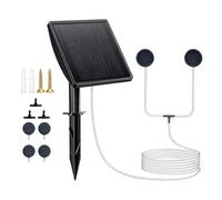 Aireador solar para estanques, suministro de oxígeno recargable portátil | Aireador solar para pecera al aire libre, acuario, pesca, hidroponía, jardín al aire libre