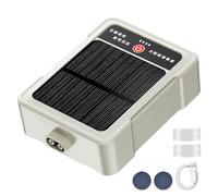 Aireador solar para peceras | Doble salida de cuatro puertos silencioso, aireador solar portátil para peces , para pescadores, cuidadores, aficionados al acuario, patio, fuente, granja