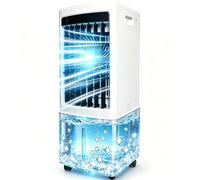 Aires acondicionados portátiles con 12 tanques de agua, enfriador de aire evaporativo con temporizador de 12 horas for patio trasero, garaje, patio, interior