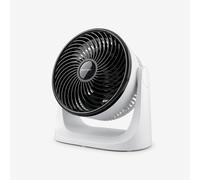 AirFlo Mini Ventilador Turbo de 28 cm - Circulador de aire ultrasilencioso - Blanco/Negro