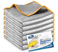 Airlab 6X Bayeta Microfibra para Cristales, Balleta Magica de Doble Cara | Paños de Cocina Mágicos Reutilizables, Paños de Limpieza para Rápida Hogar Superficies Baño Espejos Coche Moto Sofa, 30x30cm