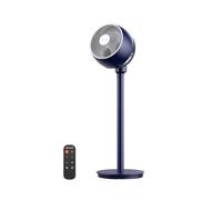 AIRMATE Ventilador de pie de 25 dB, ventilador silencioso de 26 m, volumen de aire de 1600 m³/h, circulación de aire turbo real, ventilador de altura ajustable con mando a distancia, 3 modos/12