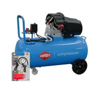 AIRPRESS - Compresor de Aire de dos pistones HL 425-90V 10 Bar 3 CV/2.2 KW 230 /min 90 LTS. con Juego de 6 Accesorios neumáticos