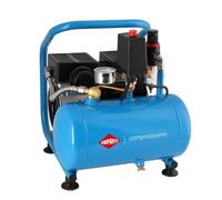 Airpress - Compresor de aire silencioso sin aceite L 6-95 8 bar 0.6 CV / 0.45 kW 48 litros/minutos 5 litros