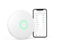 Airthings 2930 Wave Plus: monitor de radón y de la calidad del aire con detector de CO2, COV, presión de aire, humedad y temperatura