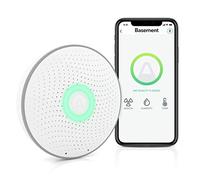 Airthings 2950 Wave Radon Detector Inteligente de Gas Radón con Monitor de Humedad y Temperatura, Preciso, Intuitivo e Inalámbrico, New Version
