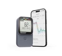 Airthings 325 Corentium Home 2 - Detector de radón Digital Inteligente, portátil y fácil de Usar con conectividad Bluetooth y sensores adicionales de Humedad y Temperatura