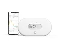 Airthings View Pollution 2980 - Monitor de contaminación en el aire (PM, humedad, temperatura) con conexión Wi-Fi, función de hub y pantalla Calm Tech