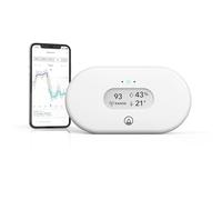 Airthings Monitor de radón View Radon 2989 – humedad, temperatura, Wi‑Fi, hub, pantalla Calm Tech