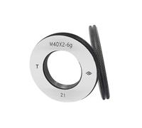AIRUIXI medidor de Anillo 1 Juego (1 Pasa + 1 no Pasa) Calibre de Anillo de Rosca métrica M42-M43 6 g M42 M43 X1,5 0,5 1,25 0,75 2(M42X1.5 6g T Z)